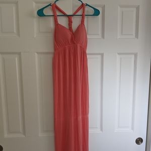 Coral Maxi Dress
